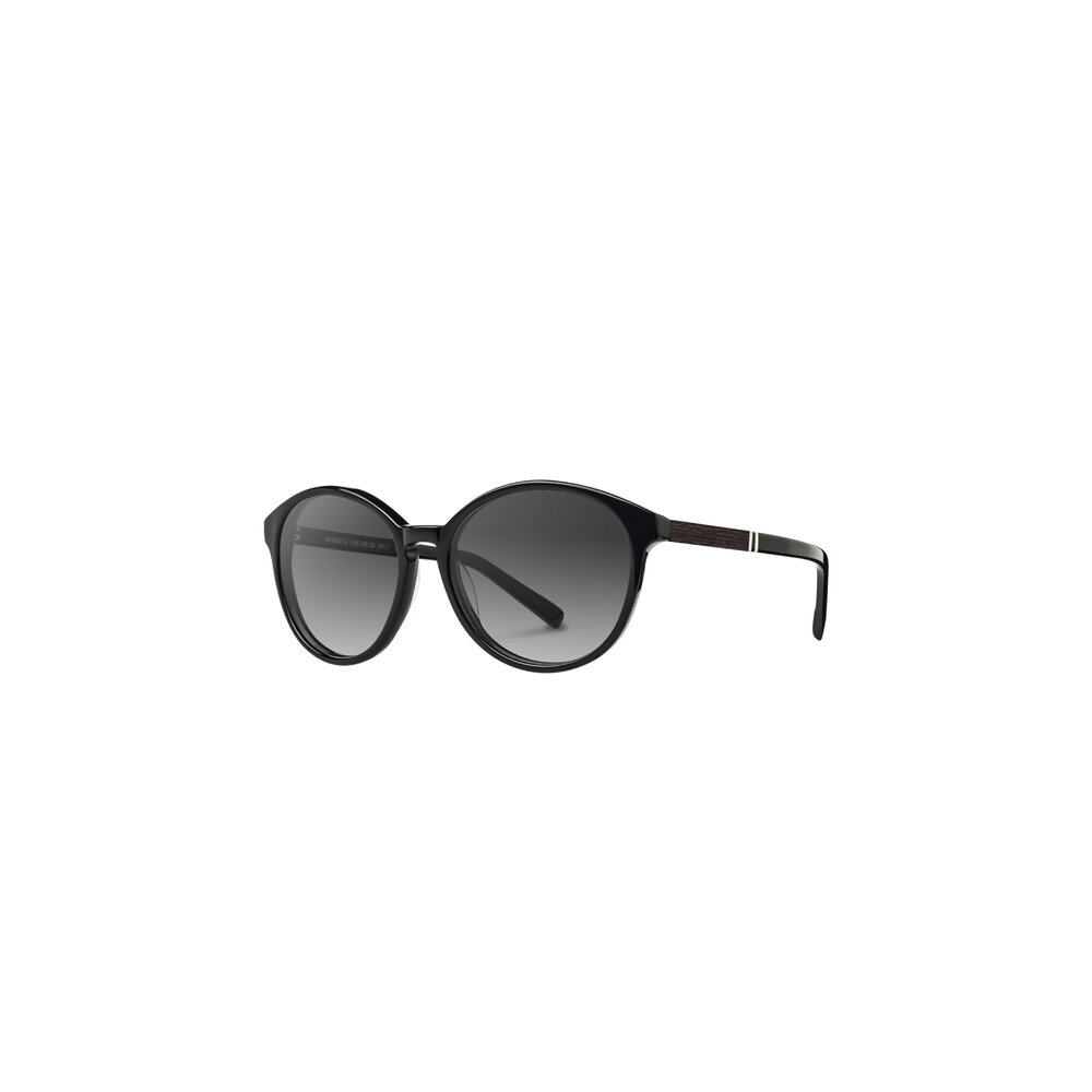 Shwood Bailey smoke grey sunglasses with a round, feminine silhouette Tom ford sunglasses bailey - Gem main image 4