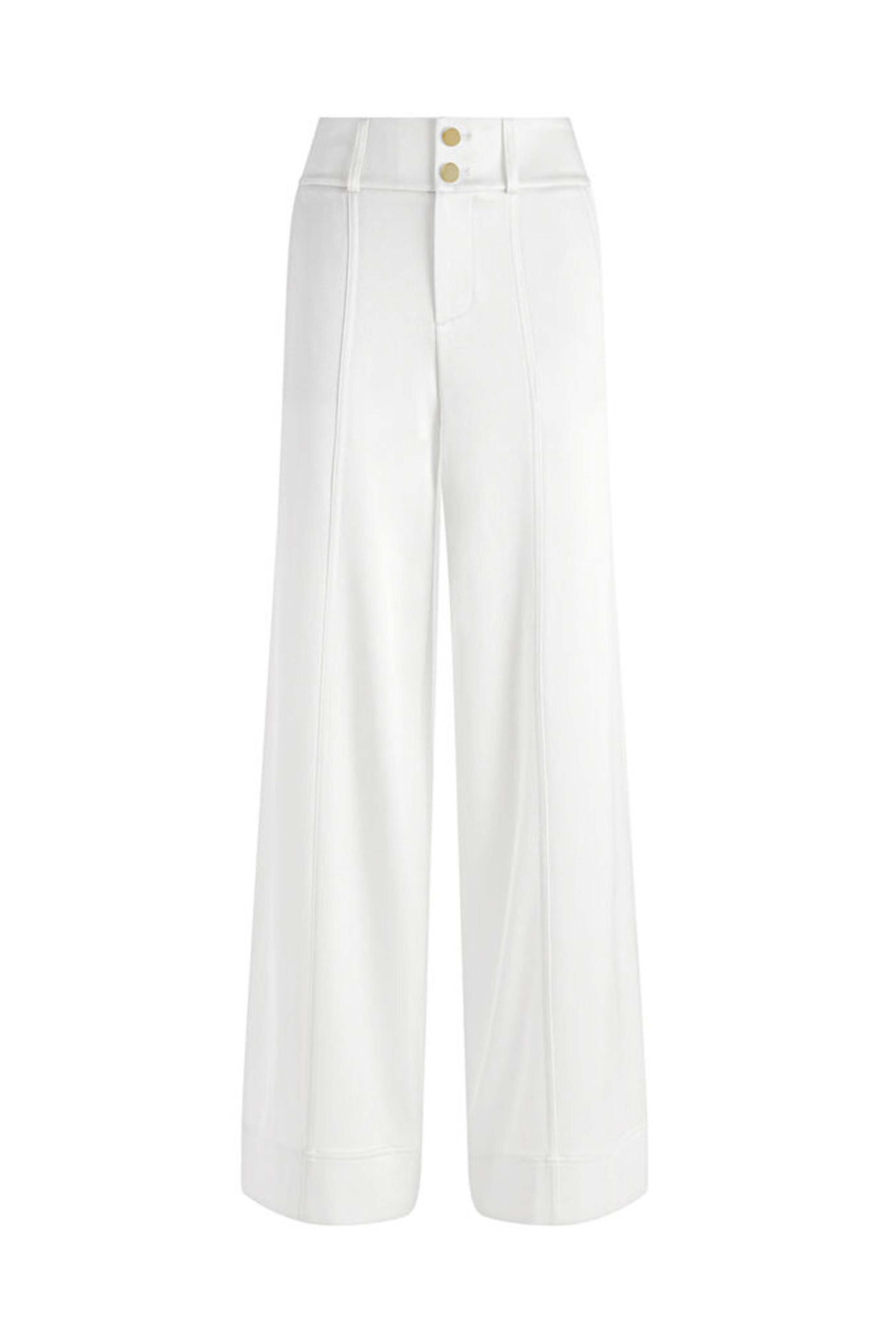 Alice & Olivia - Off White High Rise Wide Leg Mame Pant
