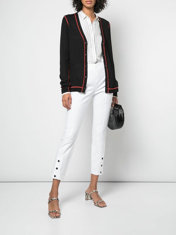 Rag & Bone - Shannon Black Wool Button Cardigan