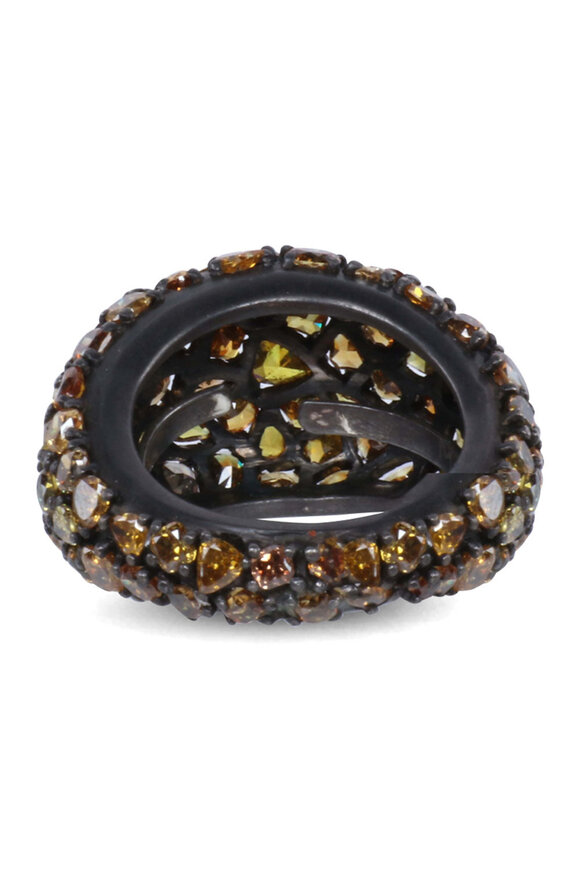 Michael Tracy Tabac Blonde Faberge Ring - view 3