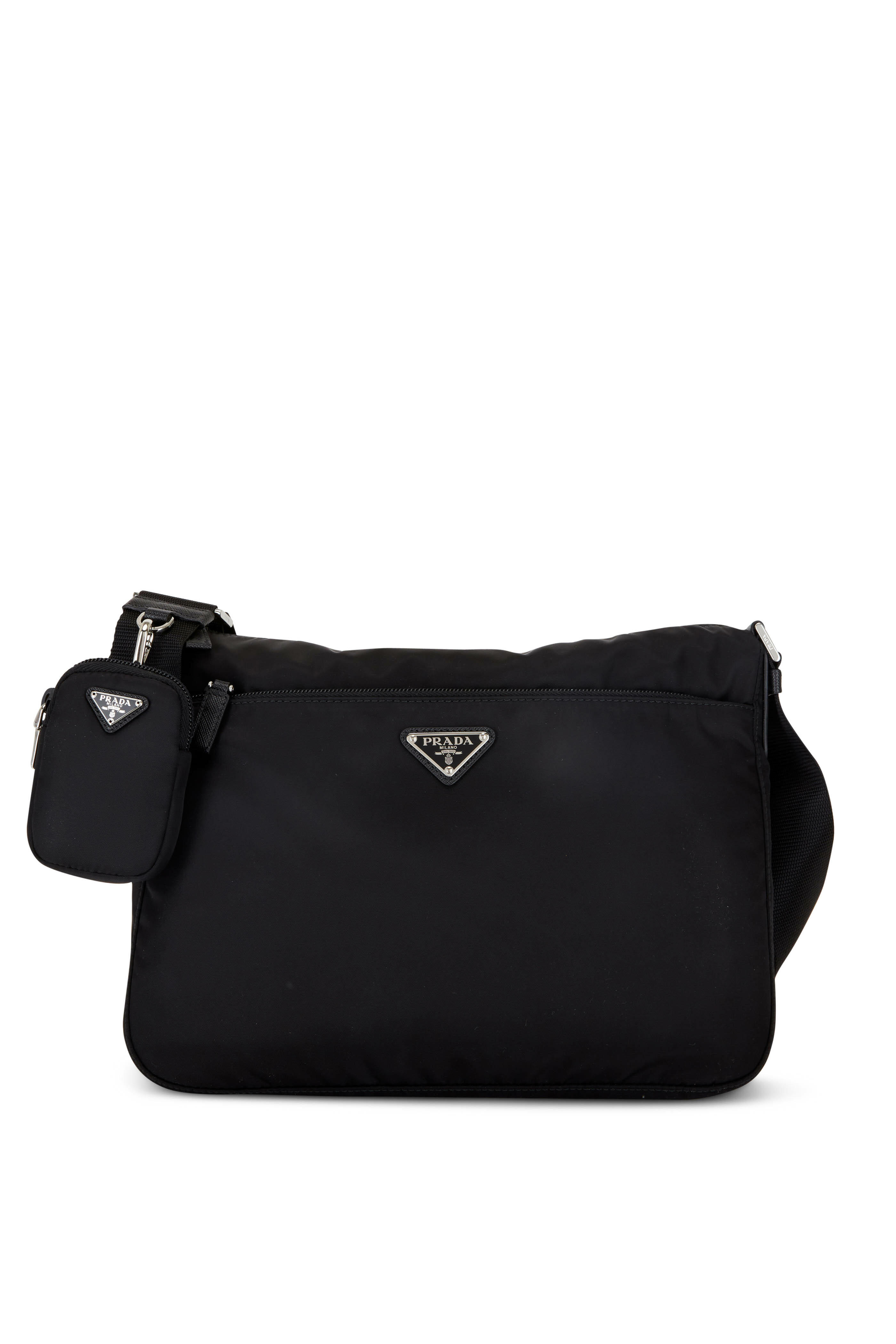 Prada - Black ReNylon Pouch Shoulder Bag | Mitchell Stores