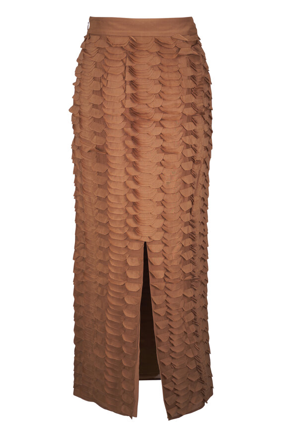 TWP Sylkie Toasted Coconut Fishscale Skirt - view 3