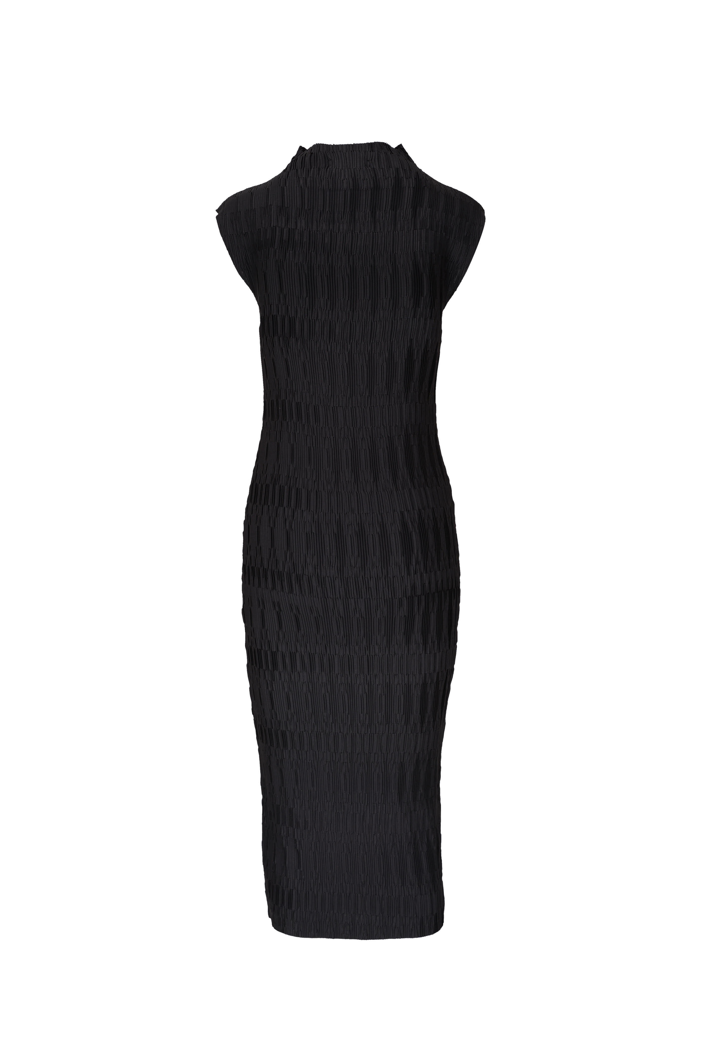 Veronica Beard - Gramercy Black Pleated Satin Dress