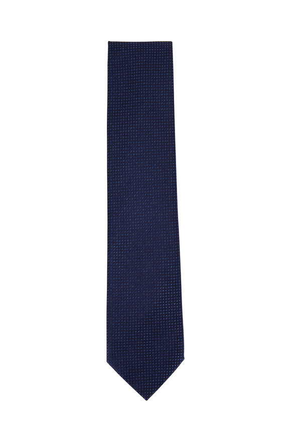 Brioni - Royal Blue Dot Silk Necktie