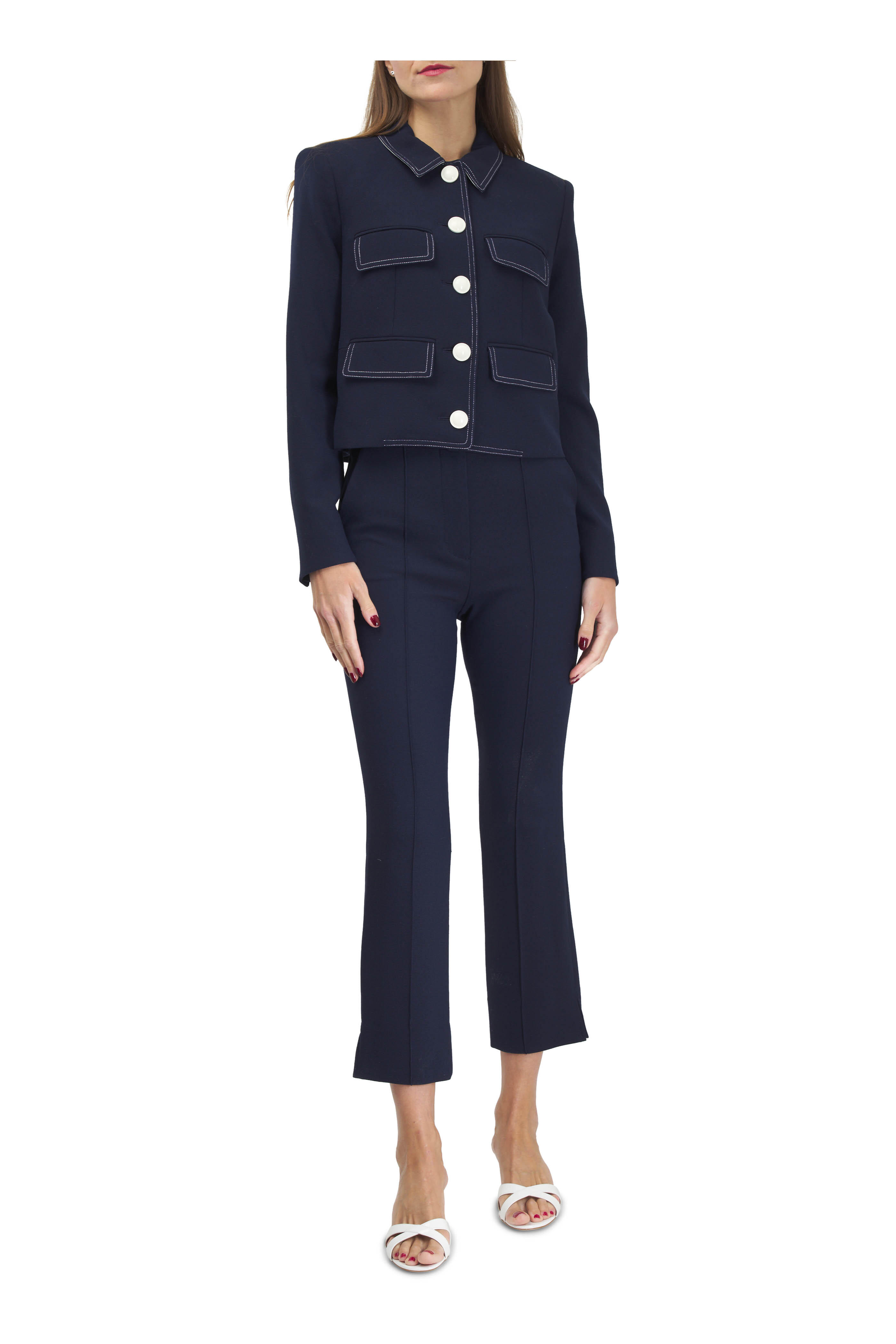 Veronica Beard - Kean Midnight Crop Pant