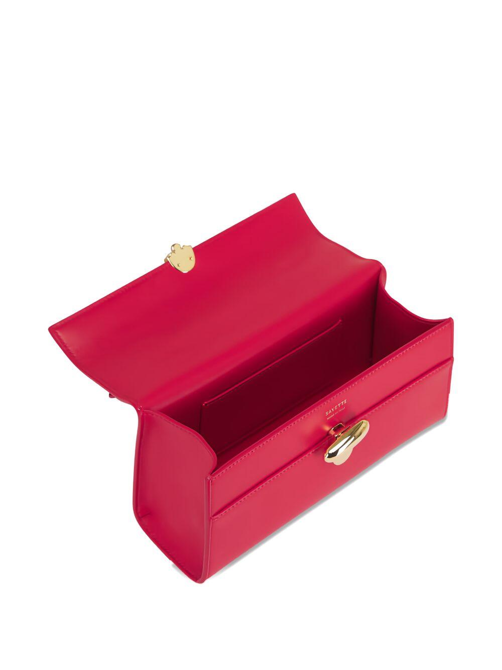 Savette - Symmetry Pouchette Leather Poppy Top Handle Bag