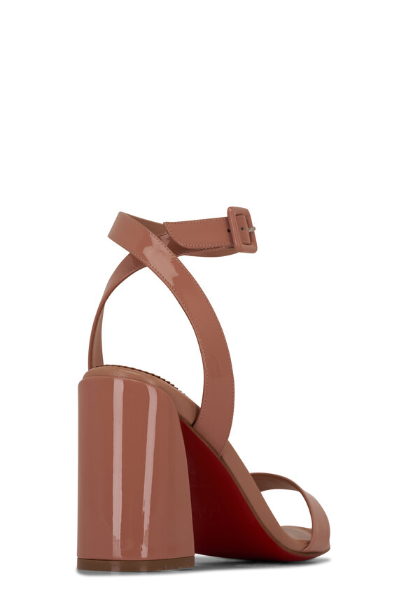 Christian Louboutin - Miss Sabina Blush Patent Leather Sandal, 85mm