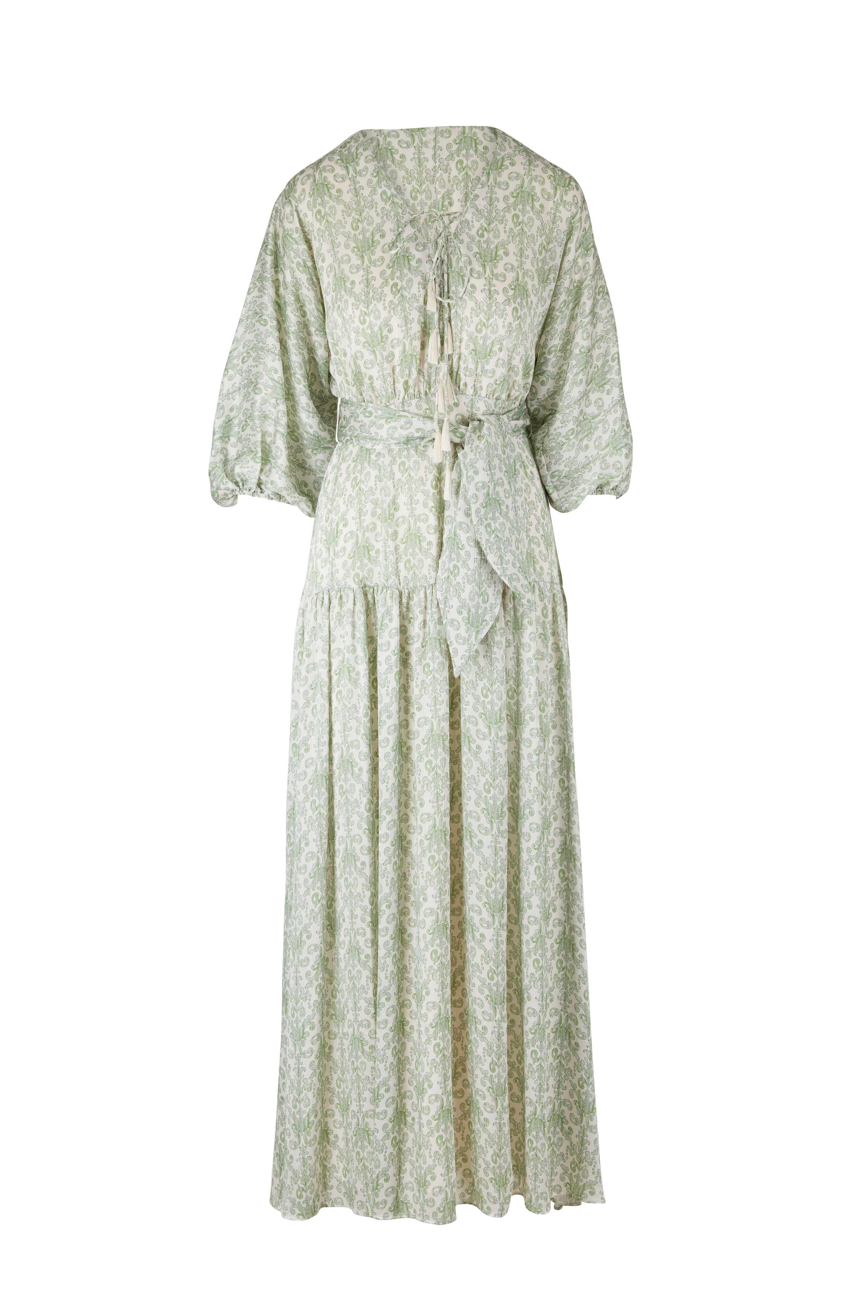 Sachin + Babi - Aida Green & White Printed Gown