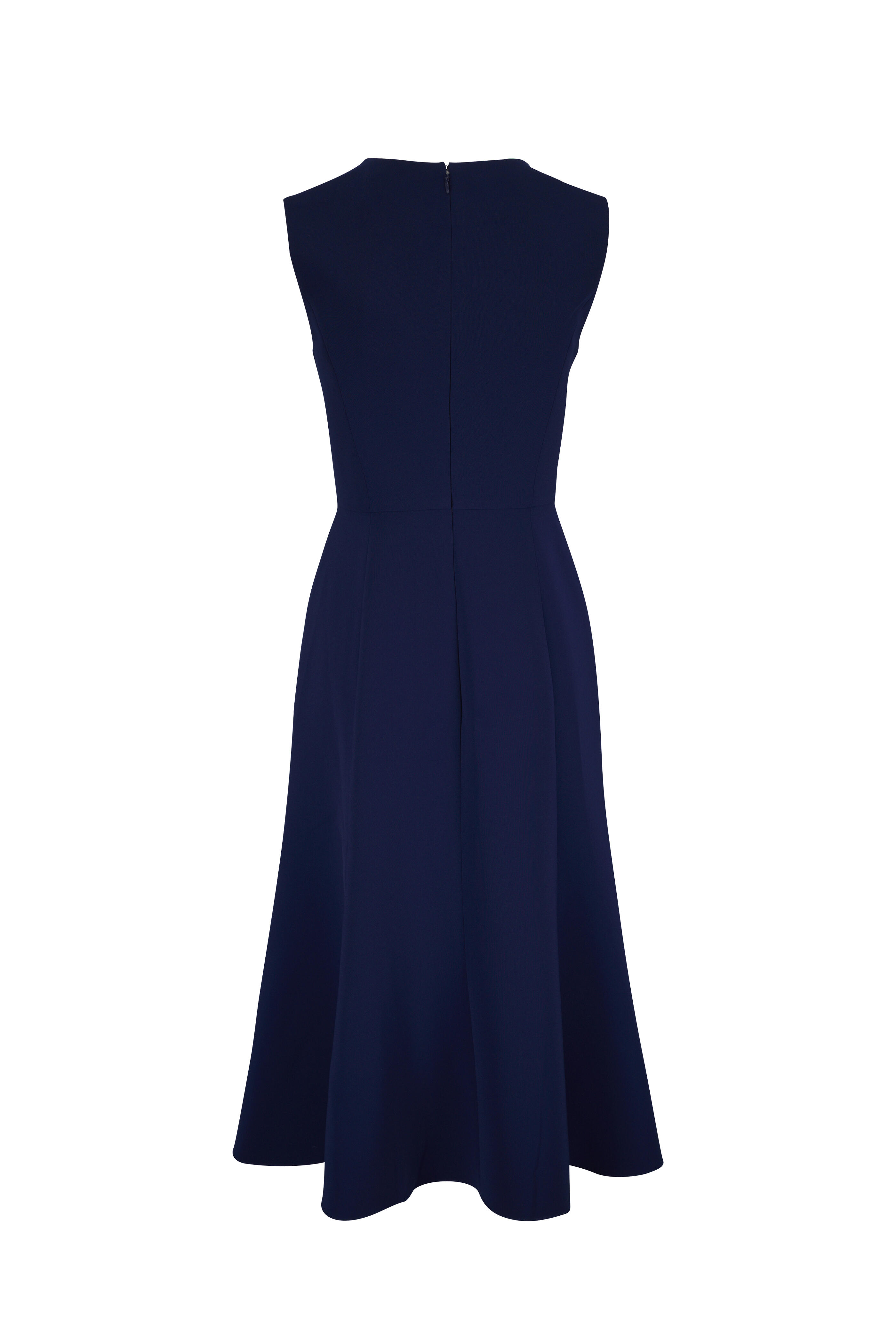 Carolina Herrera - Midnight Multi Embroidered Floral Midi Dress - view 5
