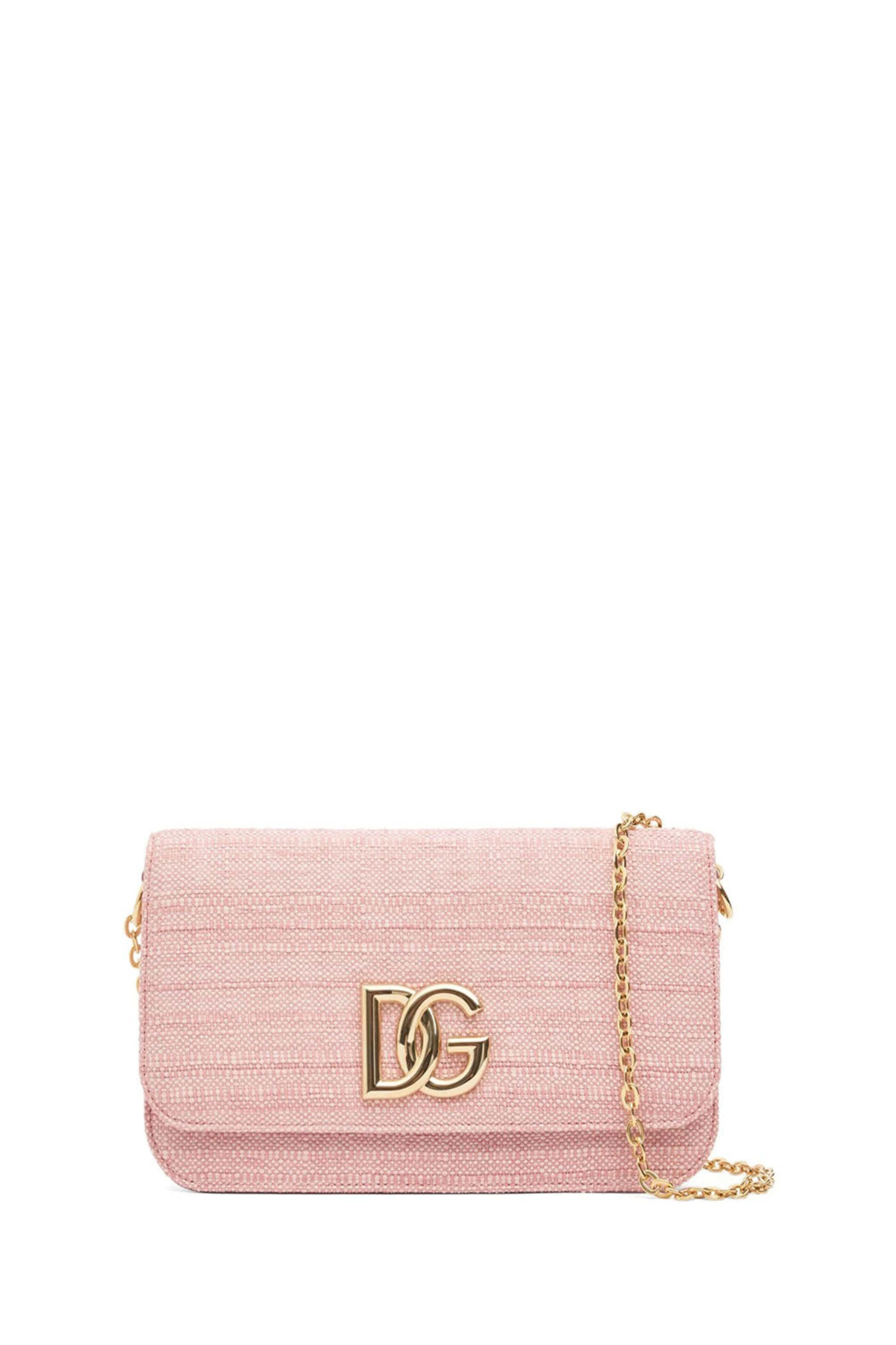 Dolce & Gabbana - Raffia Crossbody Bag in Rose