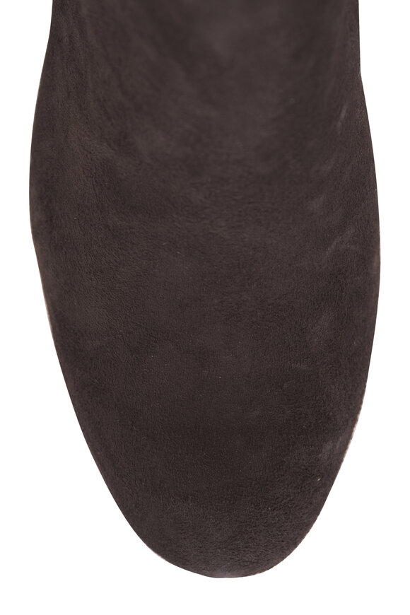 AGL Lynn Dark Moss Suede Block Heel Boot, 50mm - view 5
