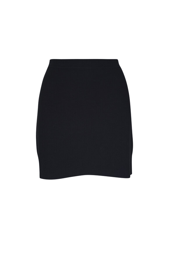 Khaite Darrion Black Mini Skirt