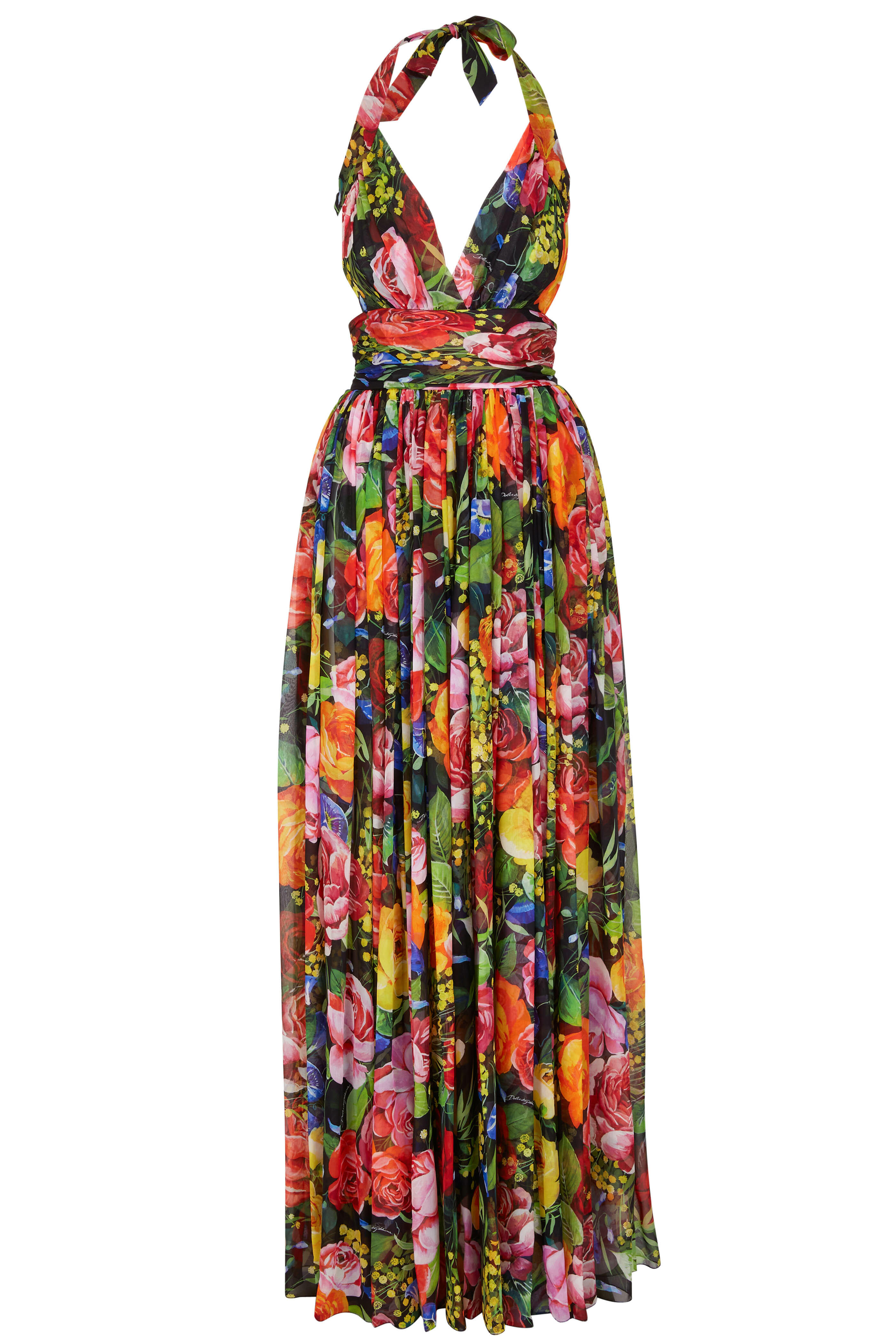Dolce & Gabbana - All Over Floral Chiffon Gown | Mitchell Stores
