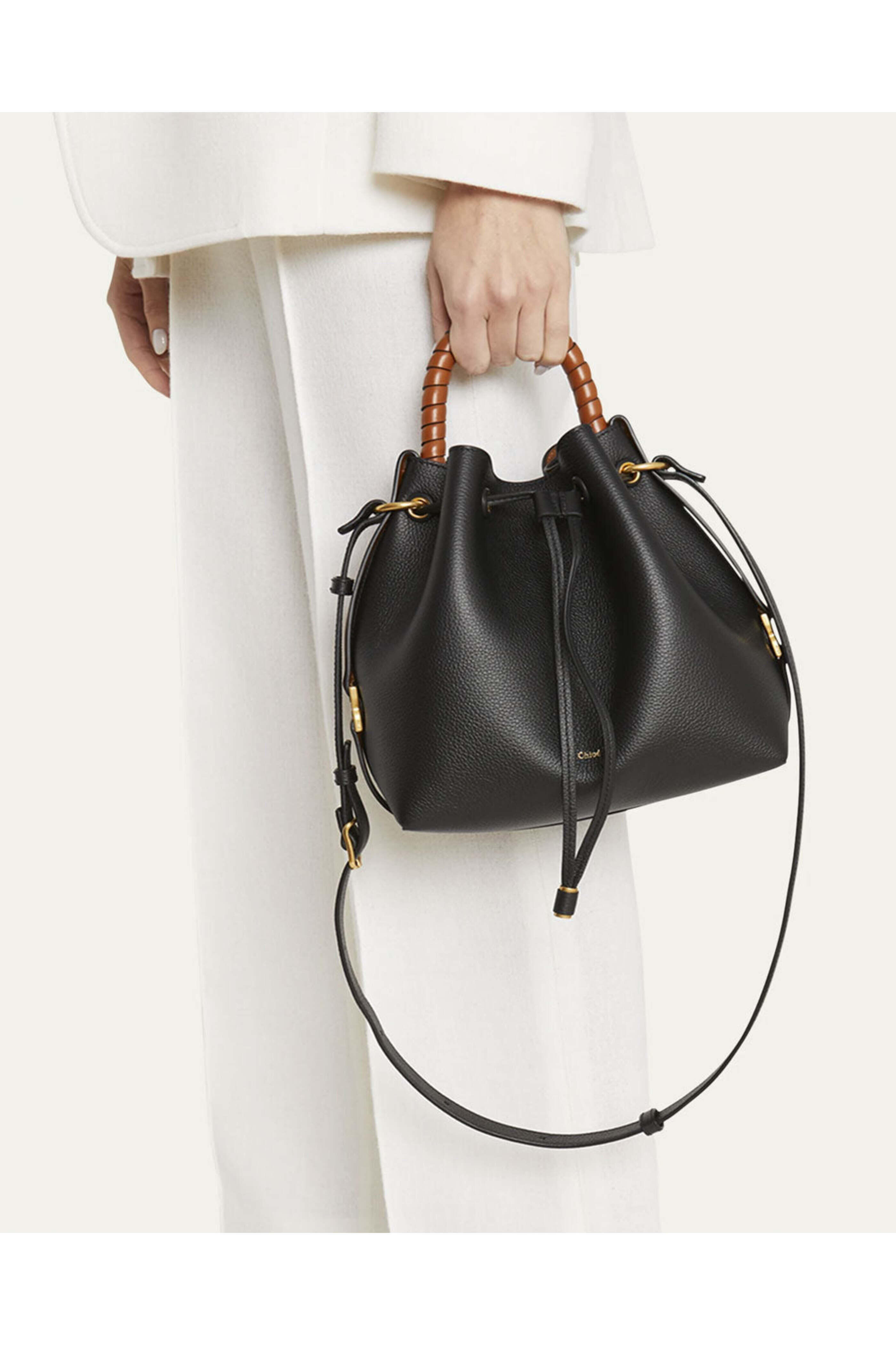 Chloé - Marcie Bucket Bag in Black