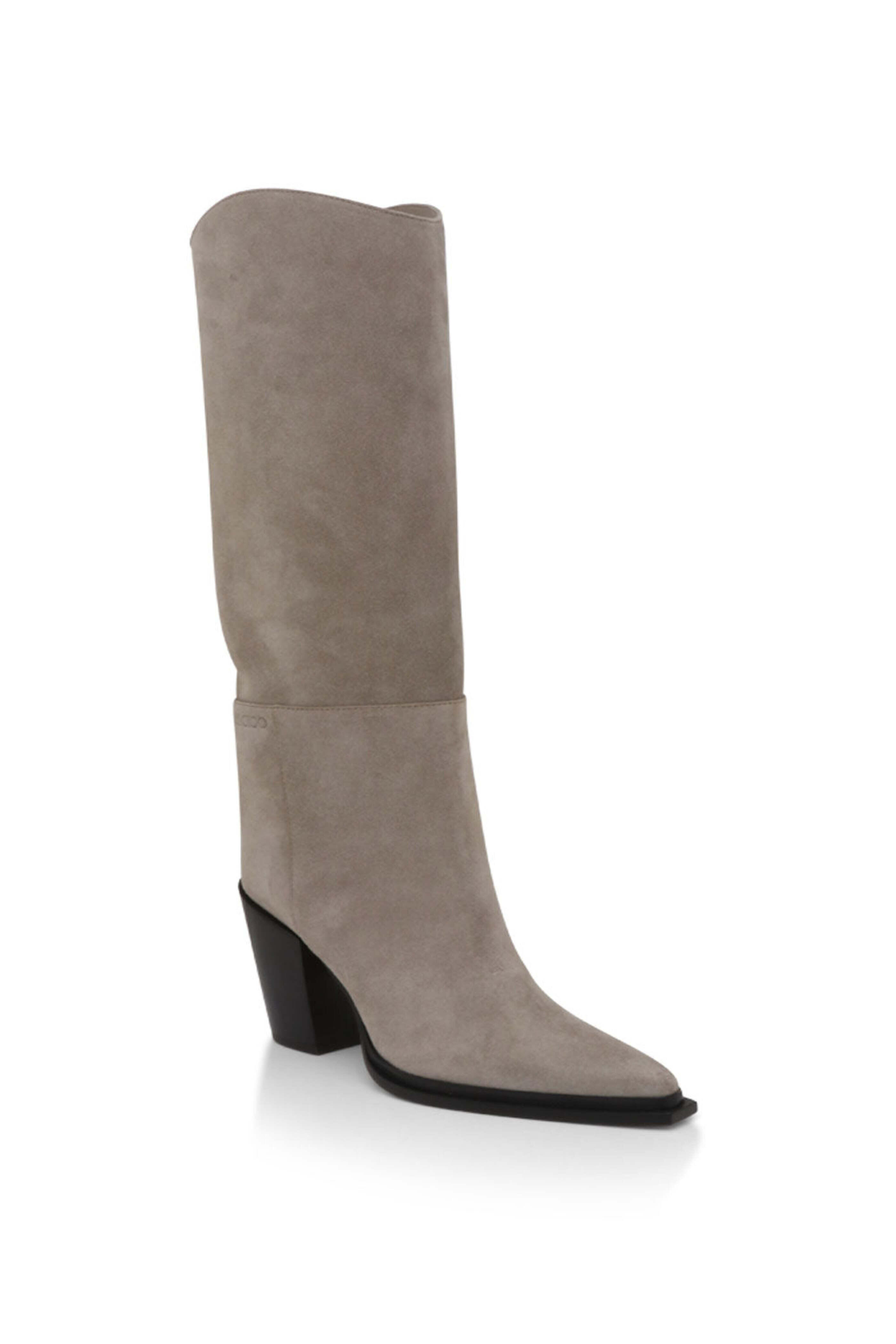 Jimmy Choo - Cece Suede 80 Boot in Taupe