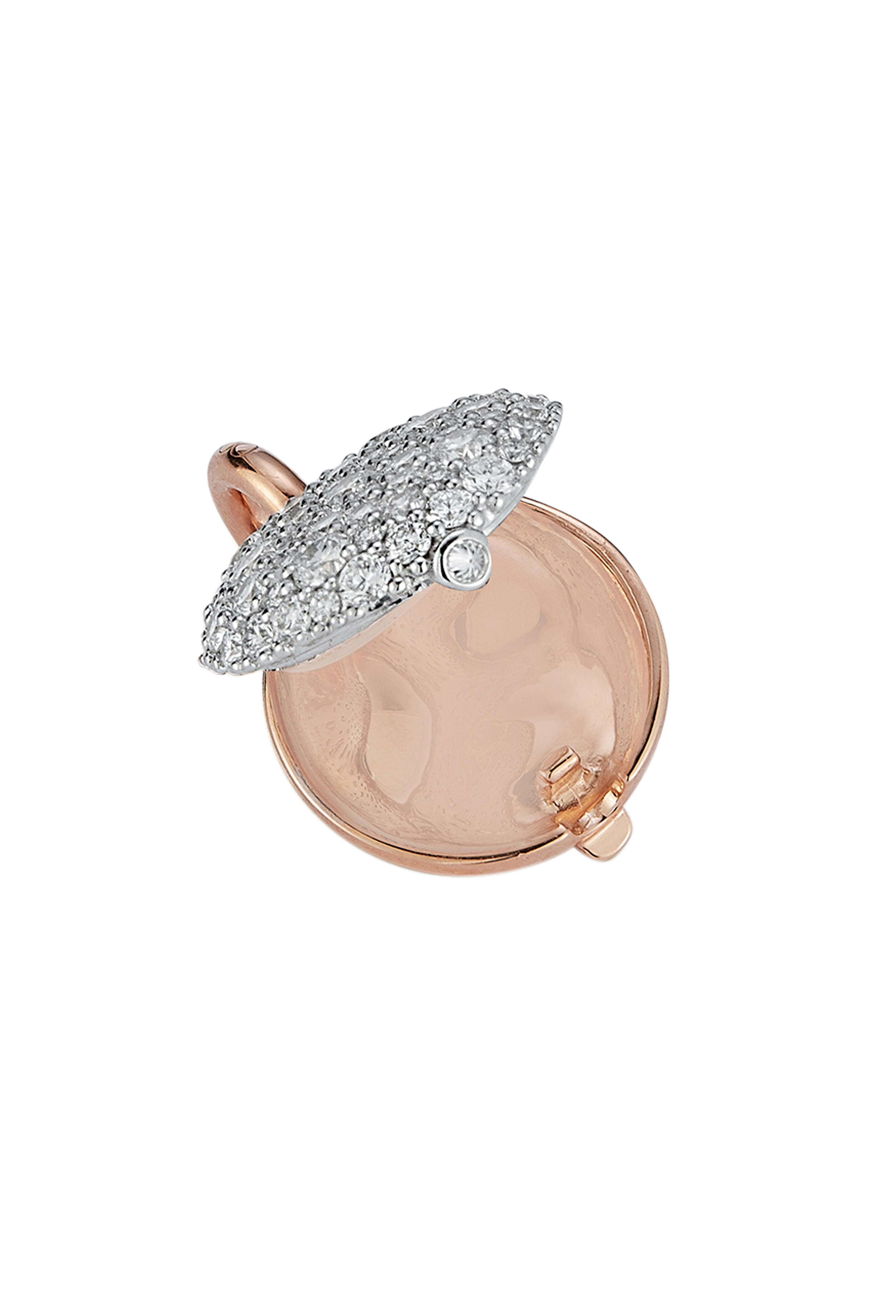 Walters Faith - OC x WF Medium 18K Gold & Diamond Pebble Locket