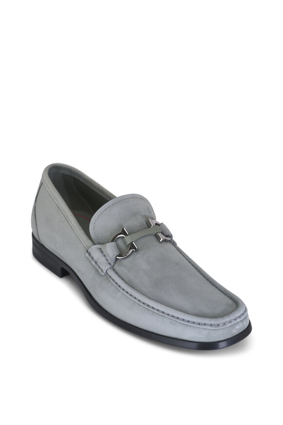 Ferragamo - Grandioso Gray Suede Loafer