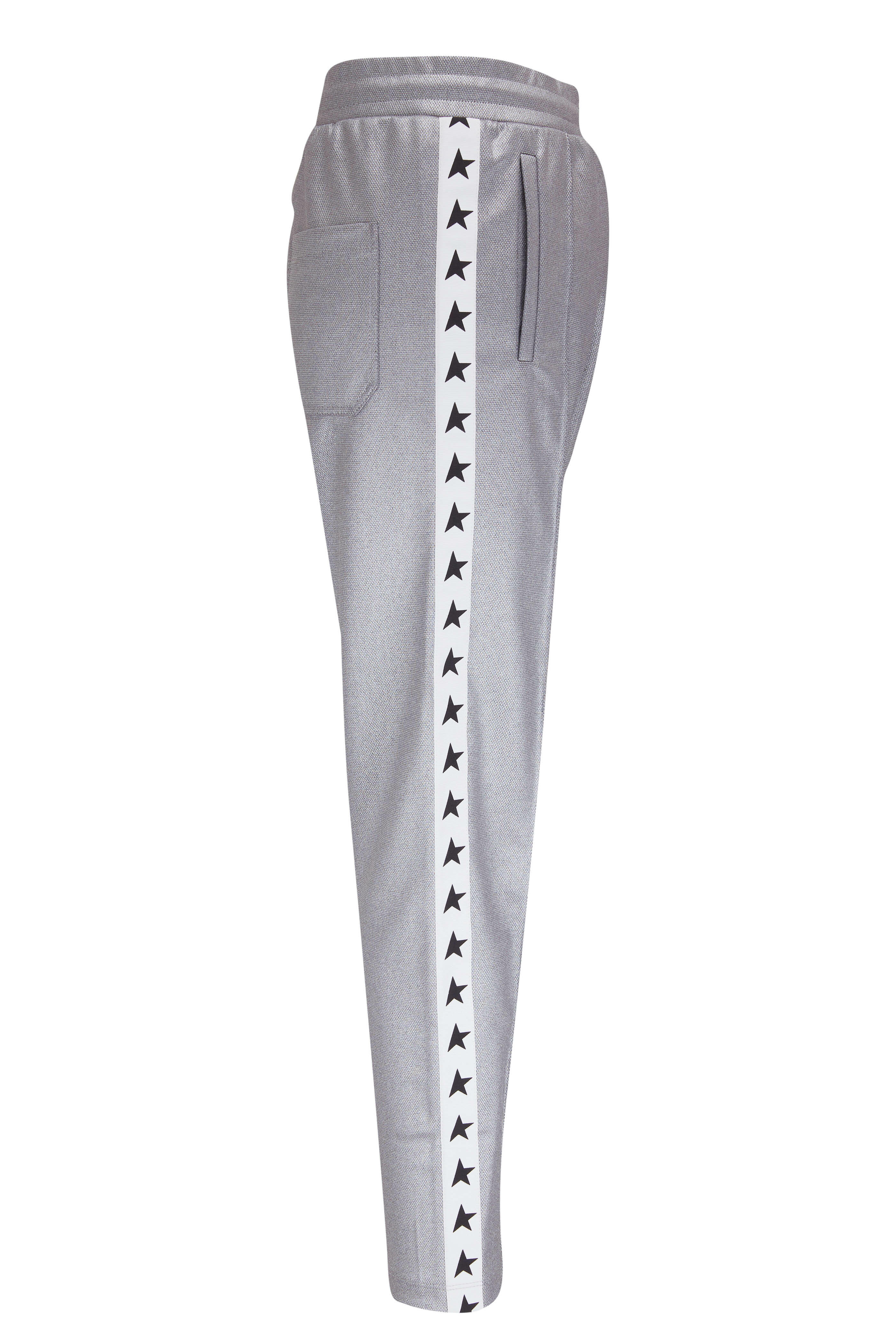 Golden Goose - Joggings Silver Piqué Track Pant