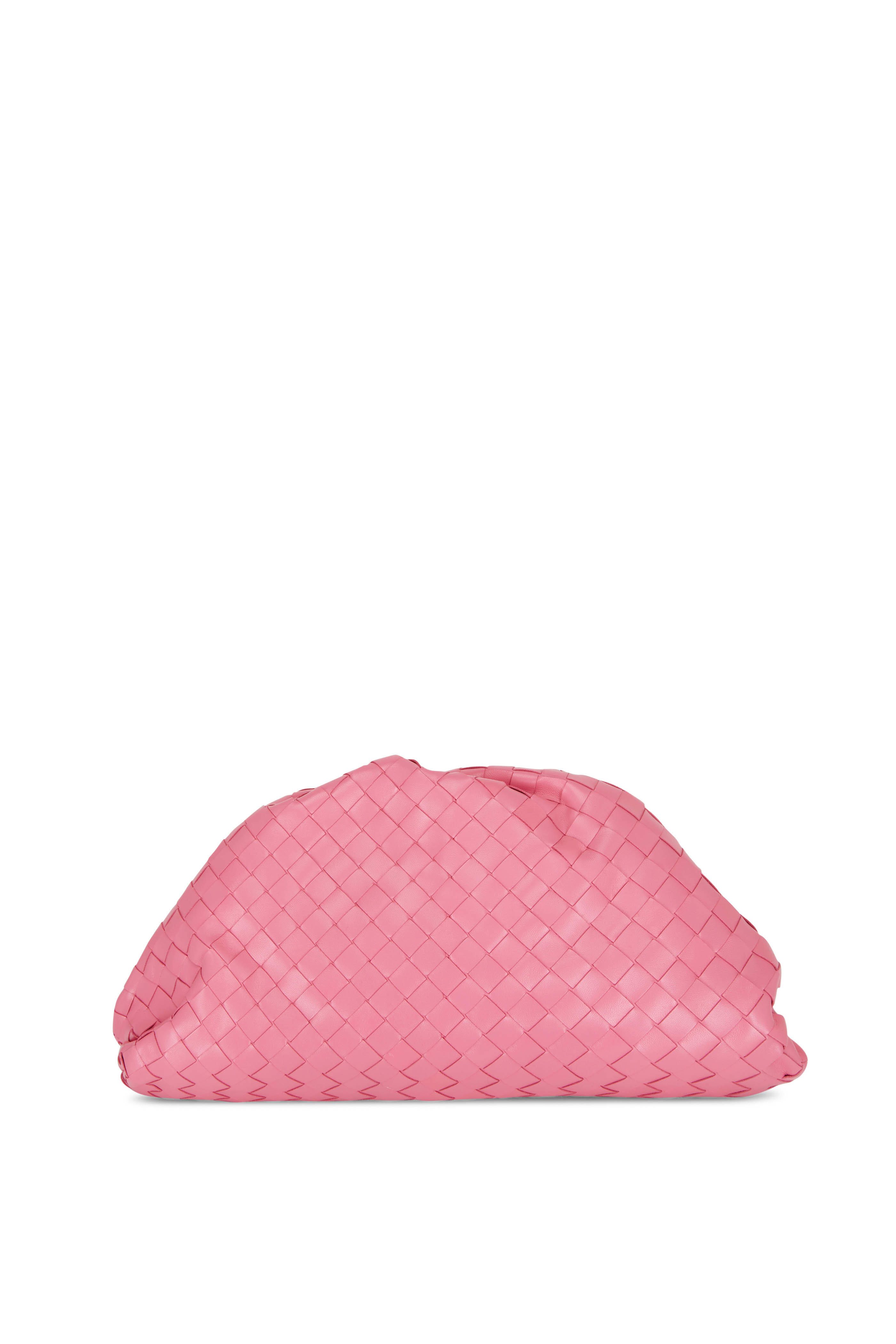 Pink bottega discount veneta clutch