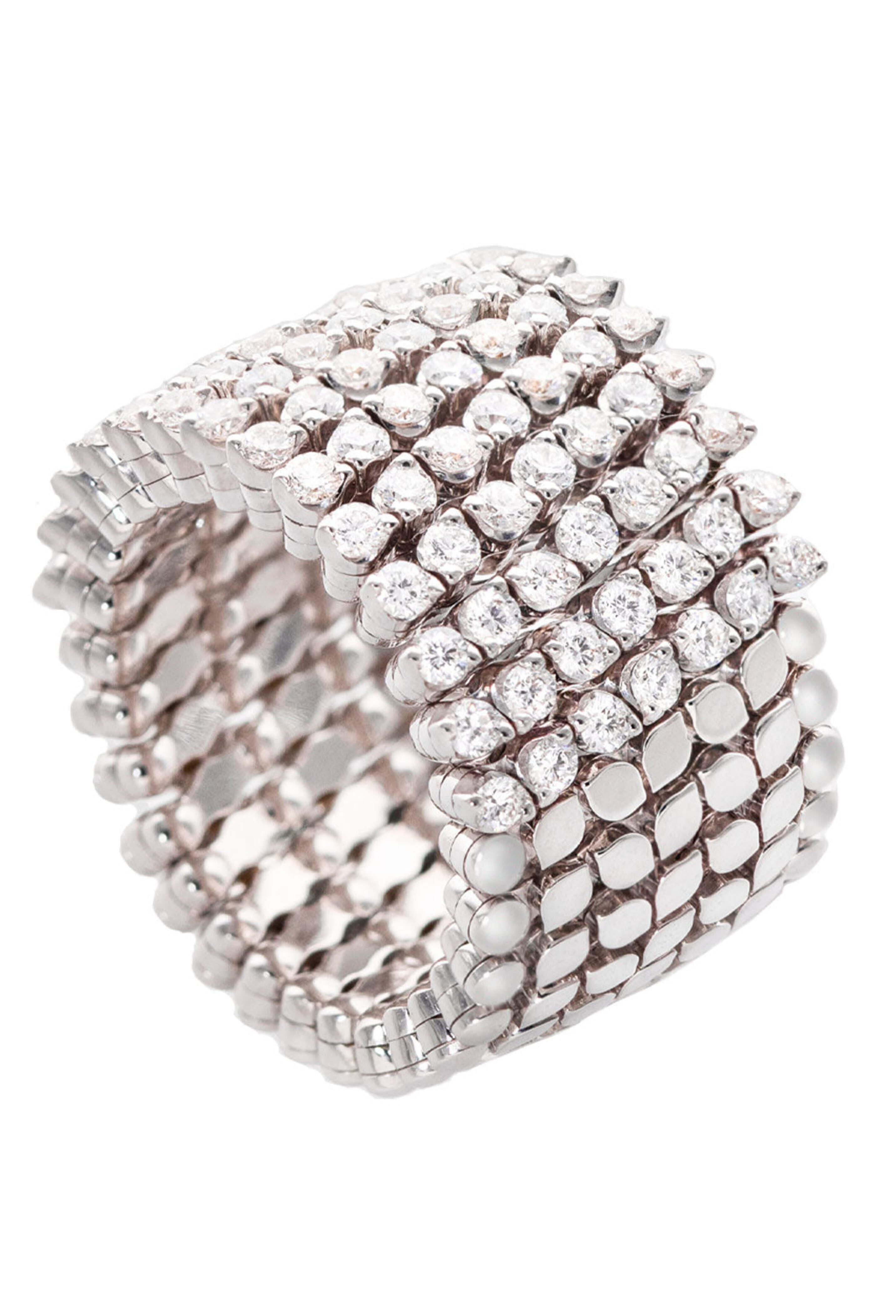 Serafino Consoli - Half Diamond Seven Row Ring Bracelet
