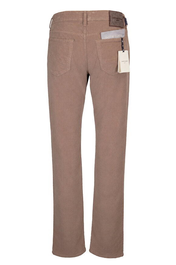 Jacob Cohen Bard Gray Diagonal Corduroy Pant - view 3