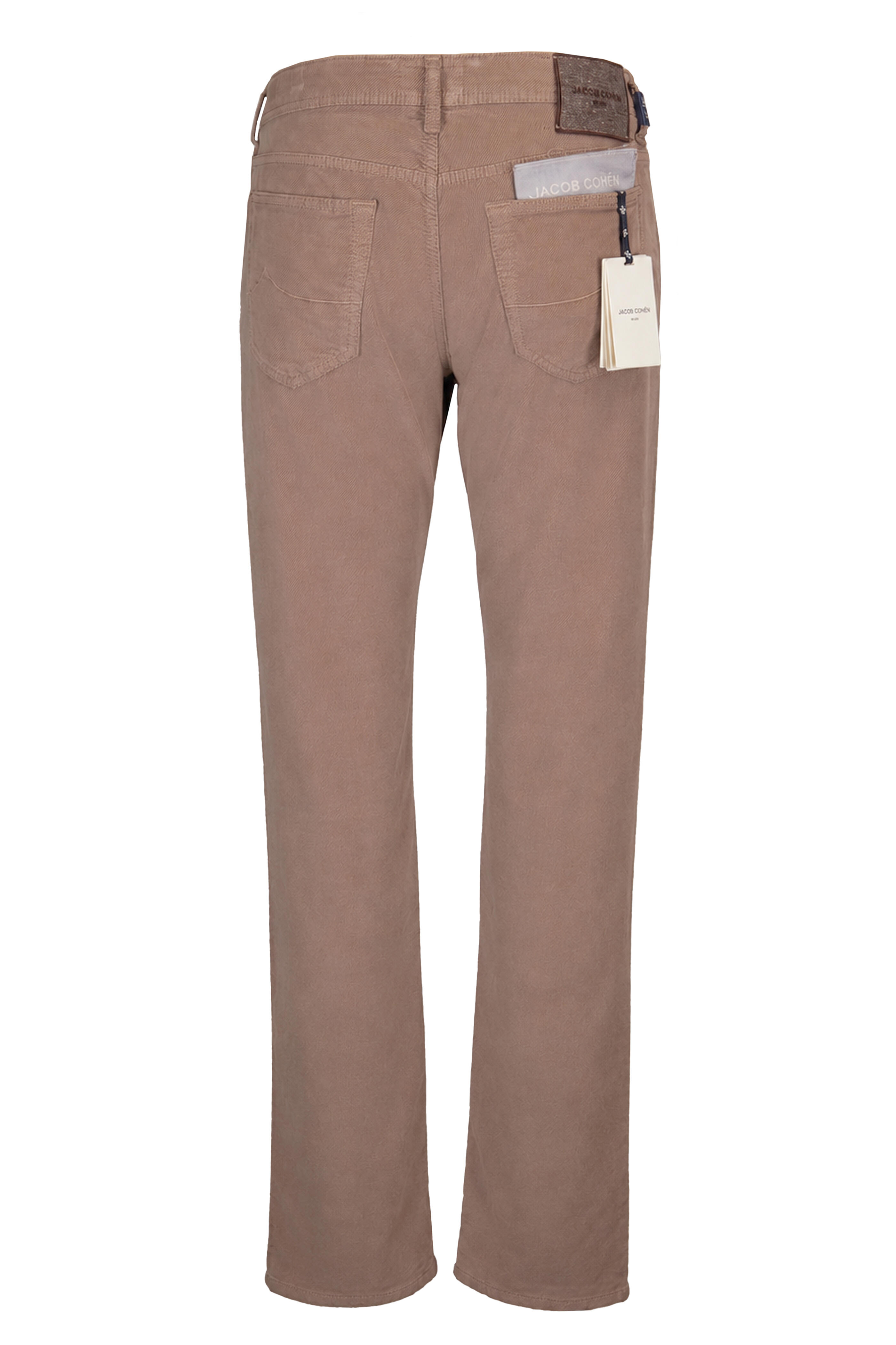 Jacob Cohen - Bard Elephant Gray Diagonal Corduroy Pant - view 2
