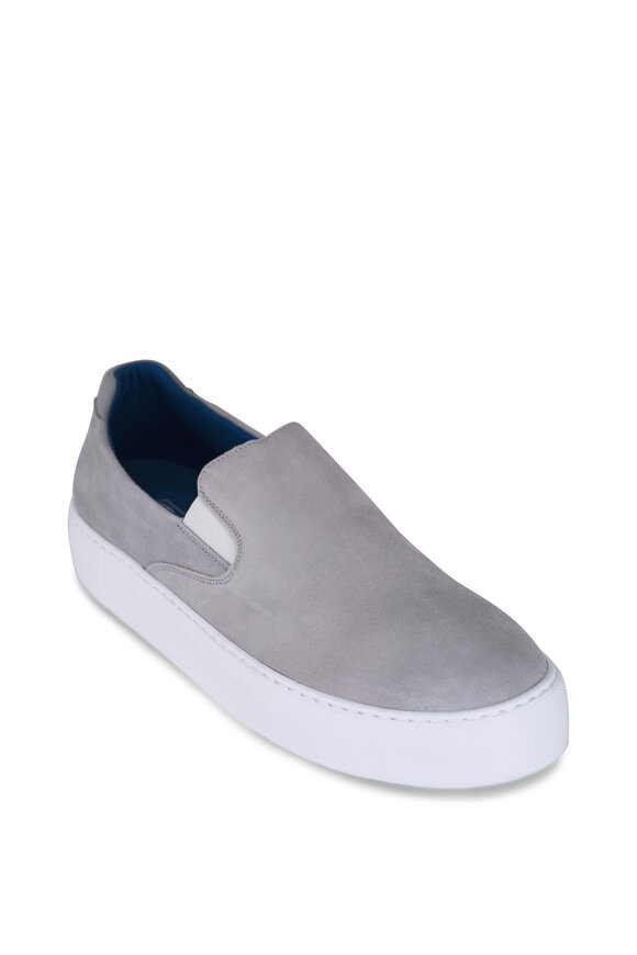 Harrys of London - Basel Mist Suede Penny Loafer