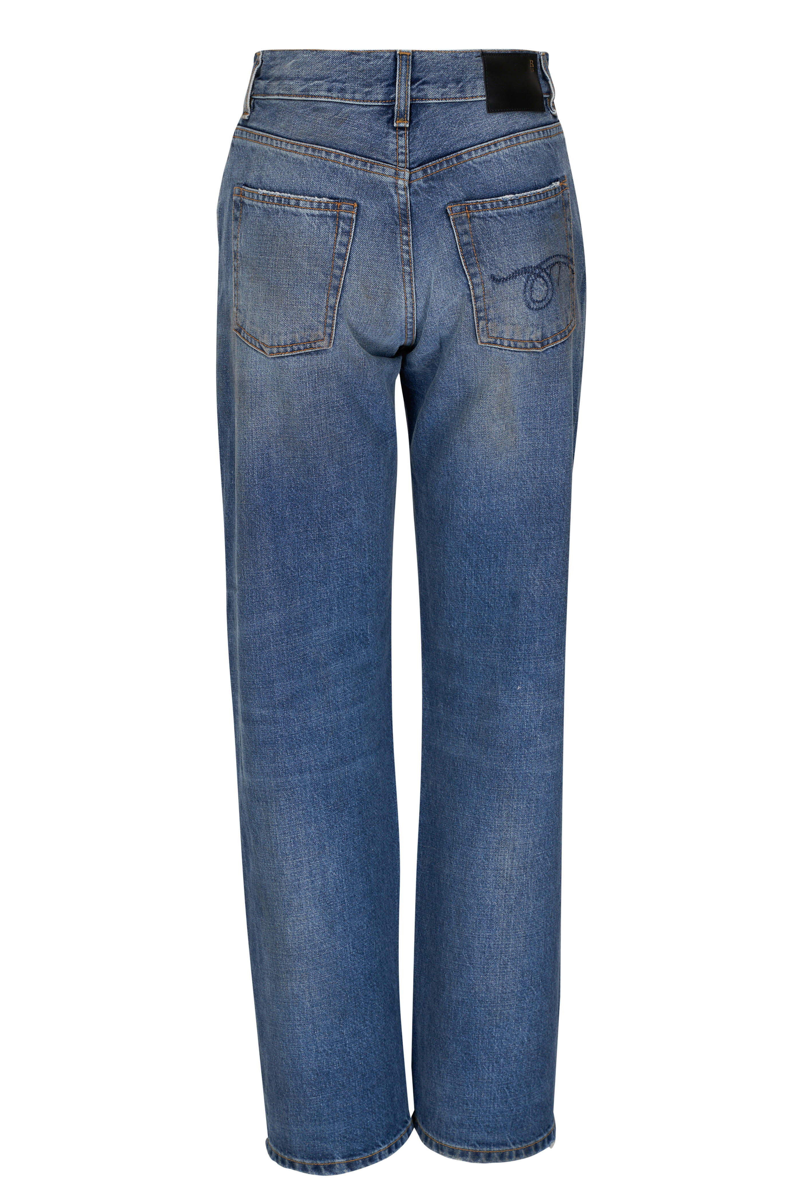 R13 - Alice Amber Blue Slim Straight Jean | Mitchell Stores