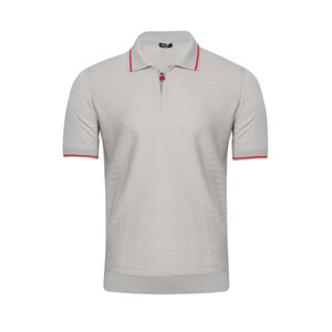 Tシャツ・カットソー Kiton SS25 Short-sleeved polo-zip (UMKX33Z60H01I DARK BLUE) Kiton Short-sleeved Polo-zip | italist