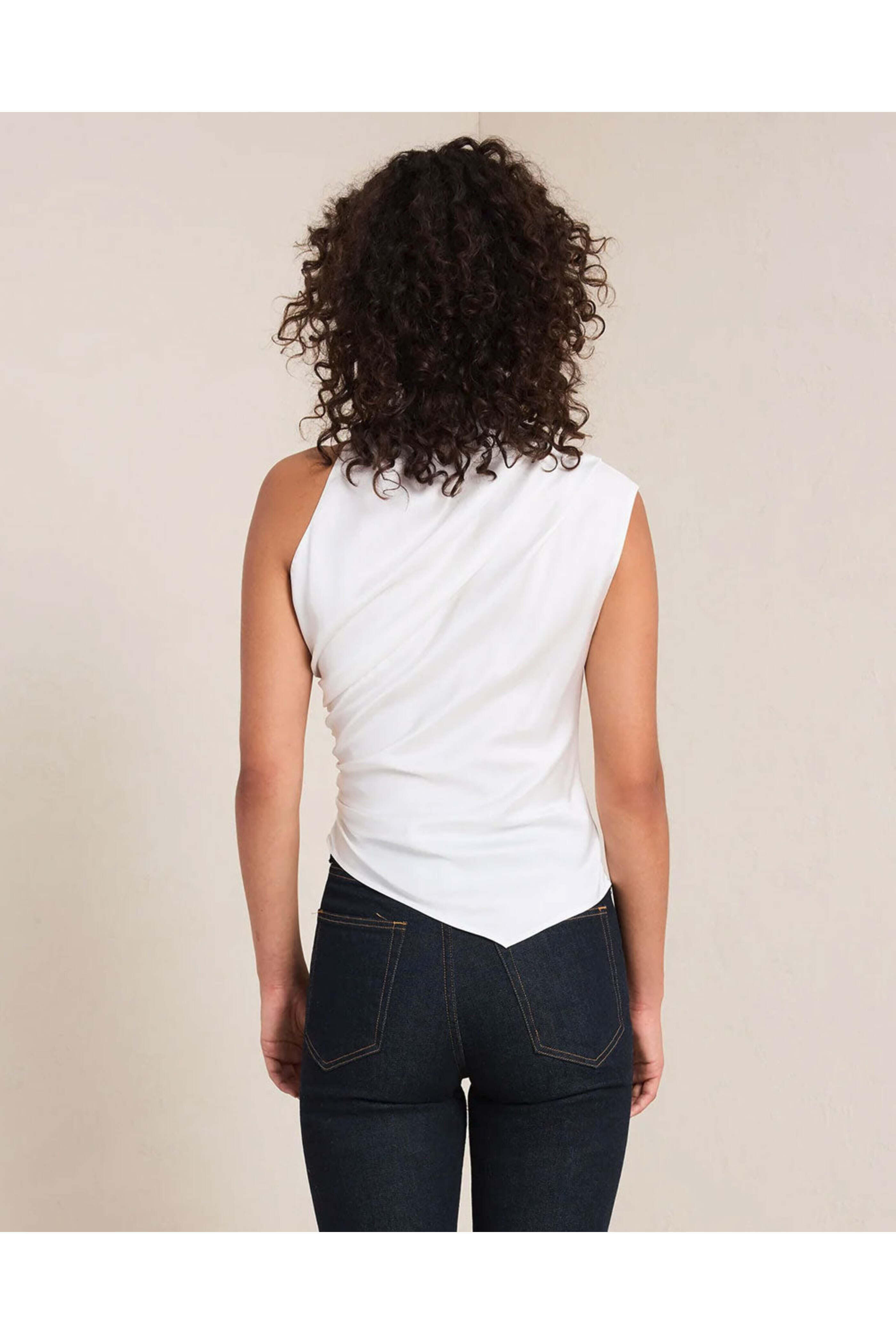 A.L.C. - Whisper White Jones Asymmetrical Top