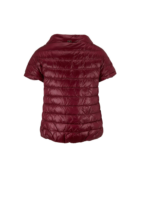 Herno - Classic Wine Cap Sleeve Jacket