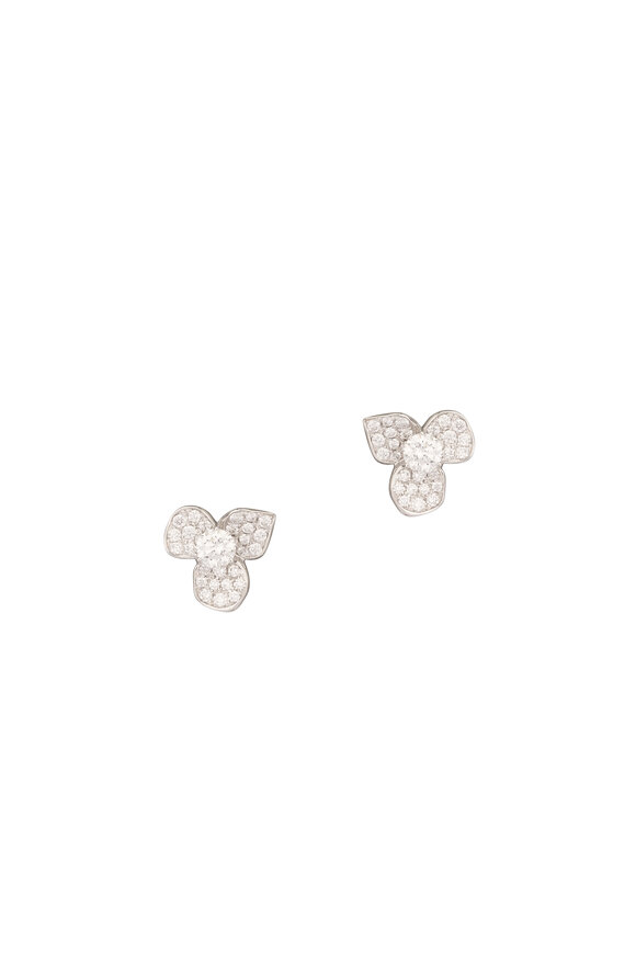 Kwiat Pave Diamond Flower Studs - view 1