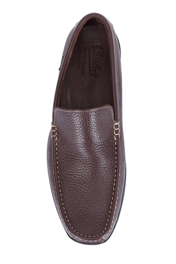 Paraboot - Anvers Brown Grained Leather Loafer