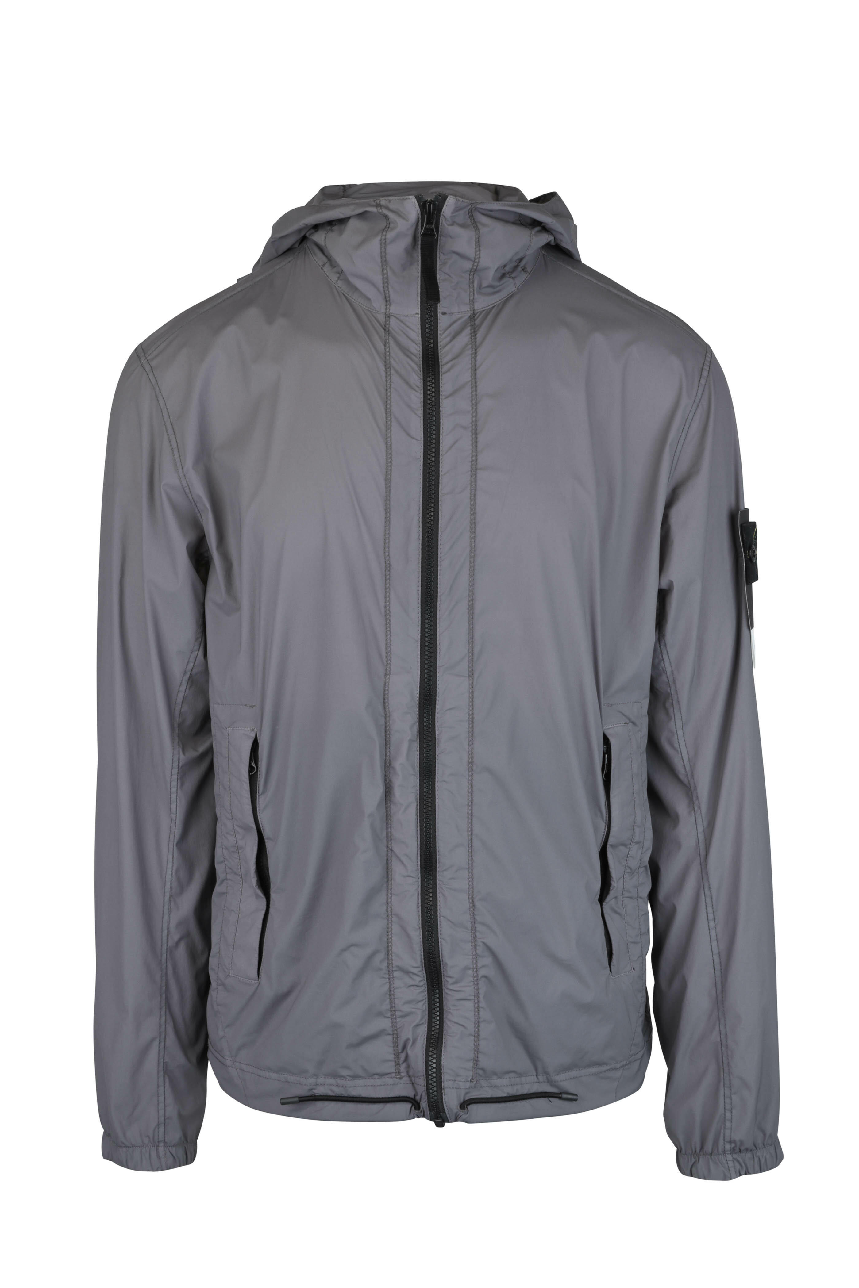 Stone Island - Skin Touch Nylon Gray Hooded Jacket