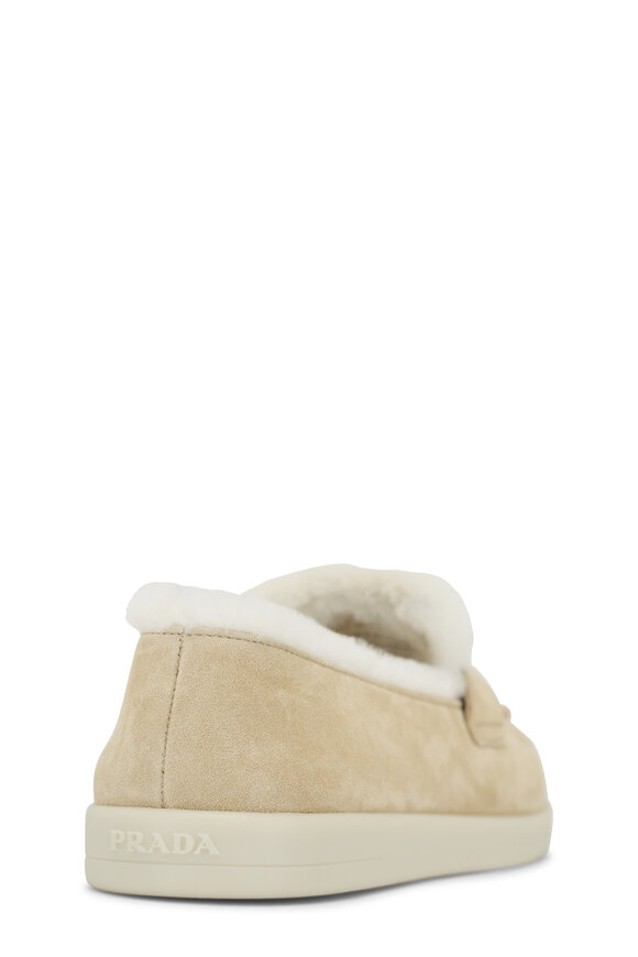 Prada - St. Tropez Ecru Shearling Loafer