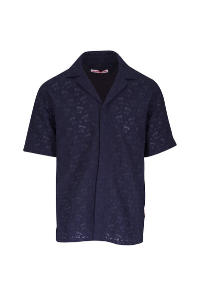 Orlebar Brown - Giles Applique White Linen Sport Shirt