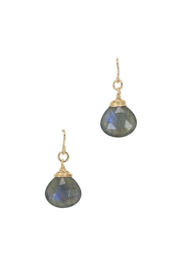 Cristina V. - Labradorite Wire Wrap Earrings