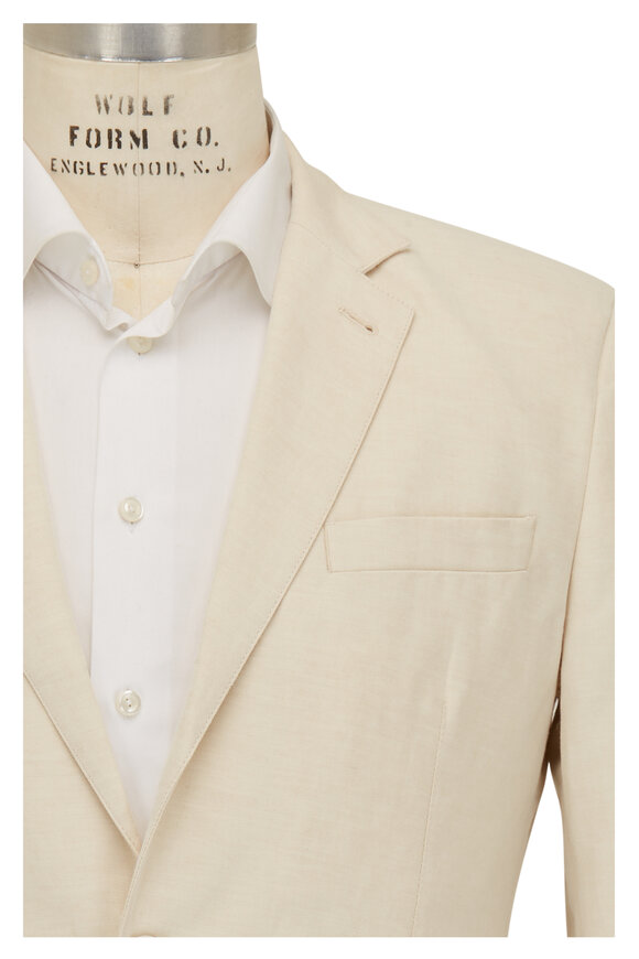 Orlebar Brown Bond Tan Cotton & Linen Sportcoat