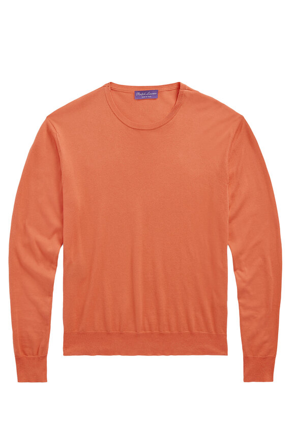 Ralph Lauren Purple Label - Melon Cotton Crewneck Sweater