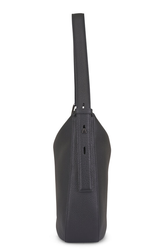 Akris Medium Anna Black Leather Hobo Bag - view 3