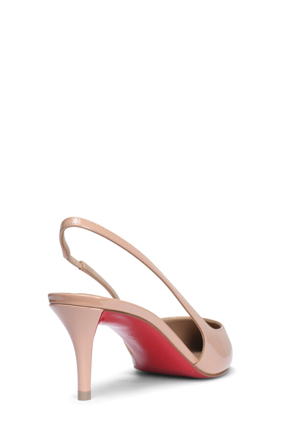 Christian Louboutin Miss Z Blush Patent Leather Slingback, 60mm - view 3