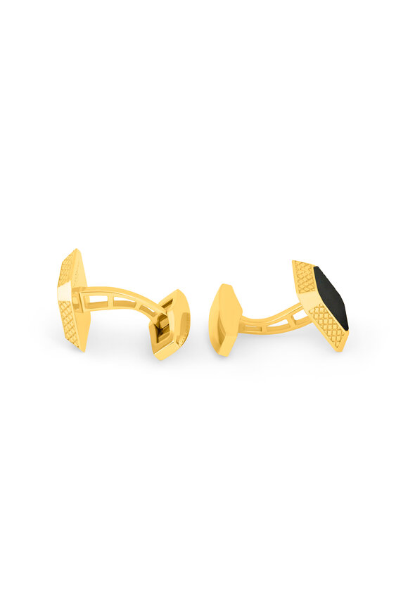 Tateossian - Black Onyx Octogon Cufflinks