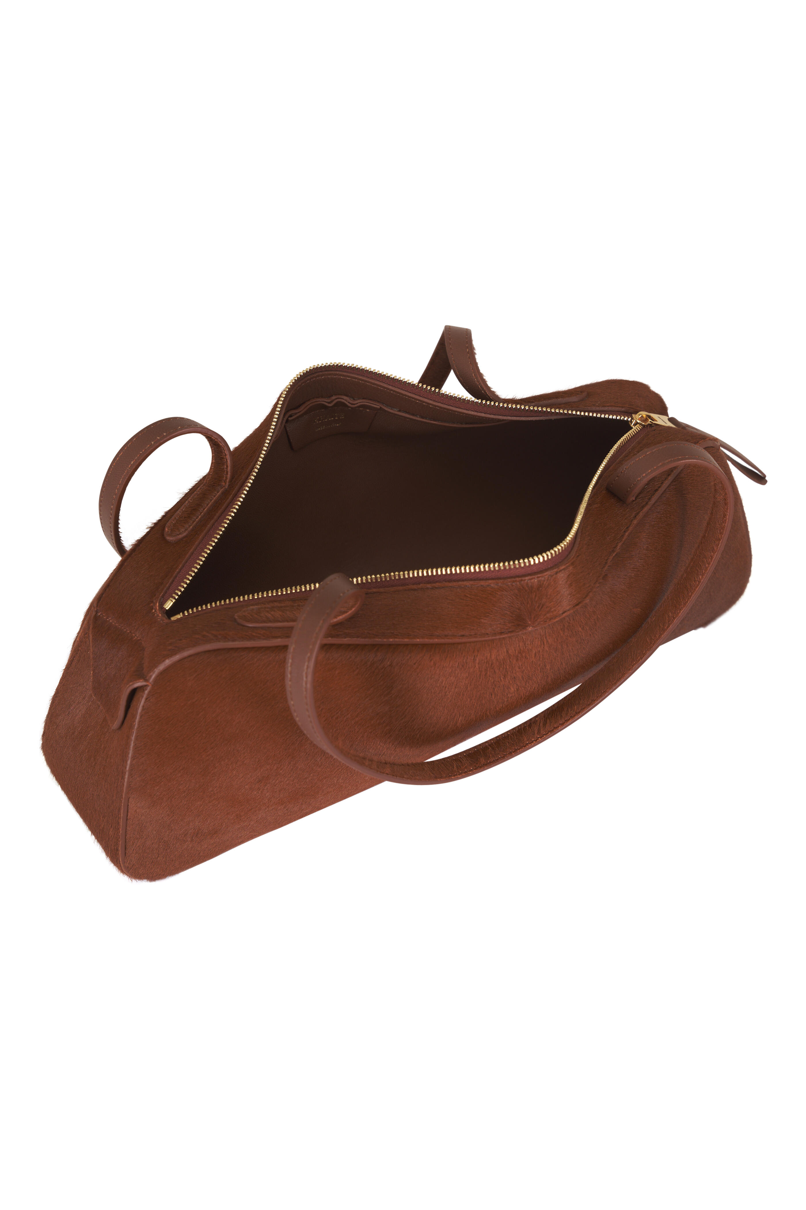 Khaite - Simona Rust Calf Hair Shoulder Bag - view 4