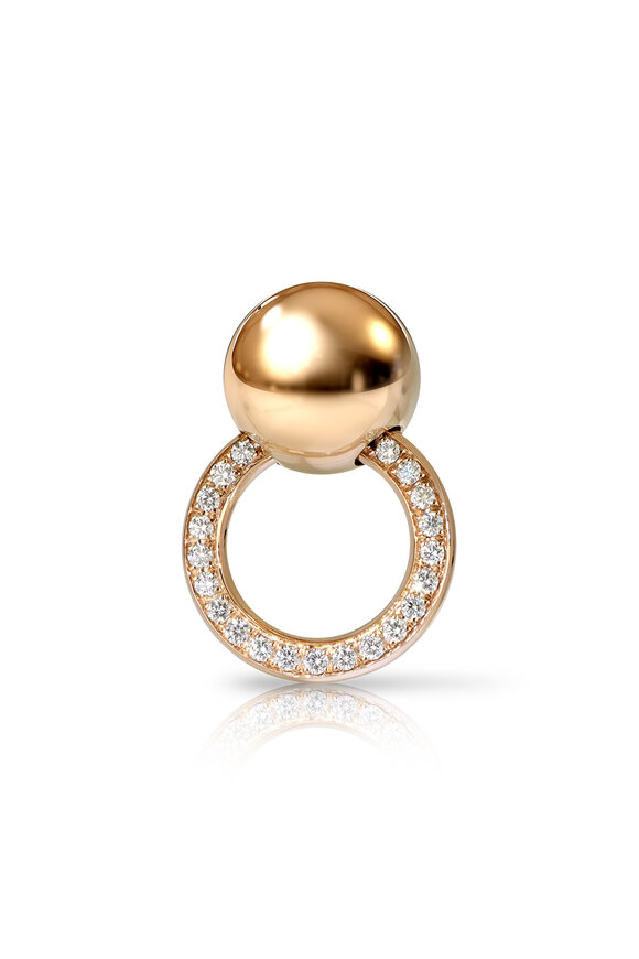 Pasquale Bruni 18k Rose Gold Luce Mono Earring - view 1
