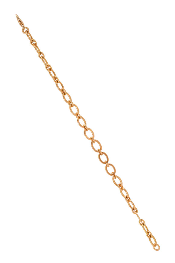 Caroline Ellen 20K Yellow Gold Mini Flat Link Bracelet - view 1