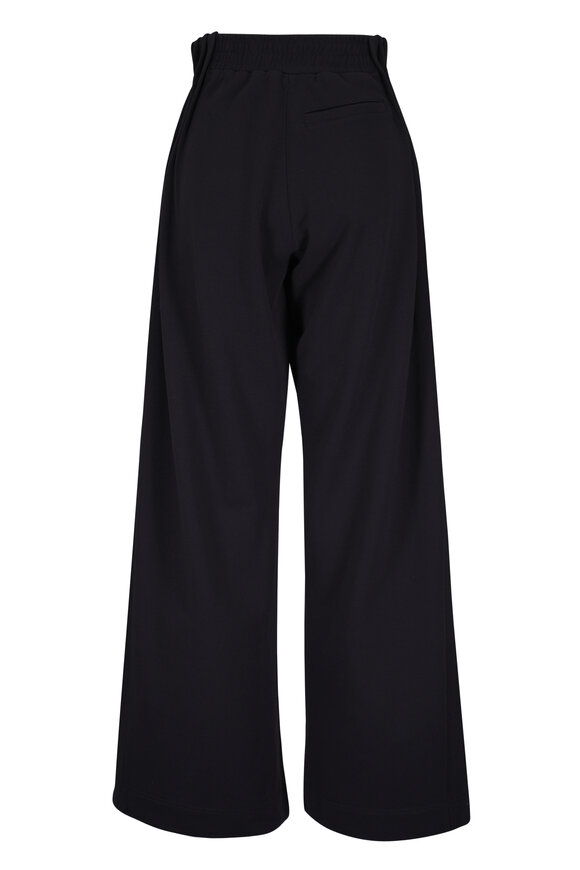 Dries Van Noten Black Cotton Pleated Slouch Pant - view 3