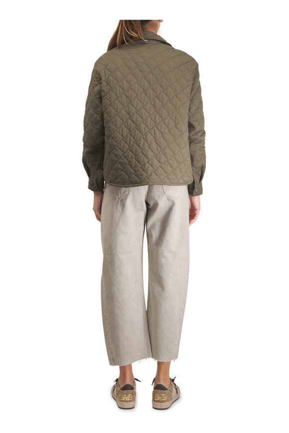 AG Hattie Sulfur Light Taupe Crop Barrel Leg Jean - view 3