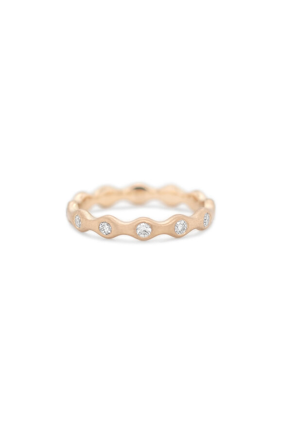 Kali Zoe 18k Yellow Gold Small Diamond Ebb & Flow Ring - view 2