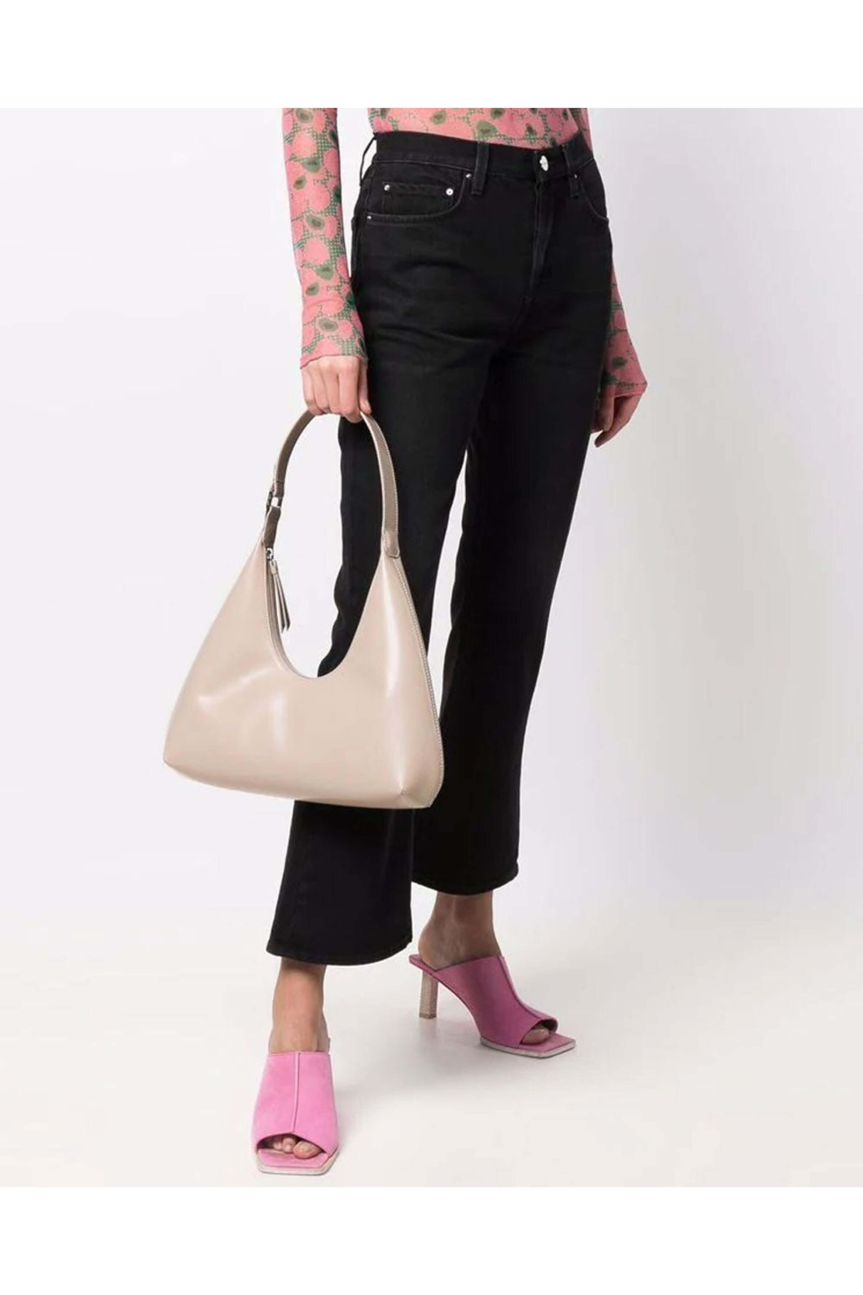 By Far - Amber Semi Patent Leather Bag in Sable