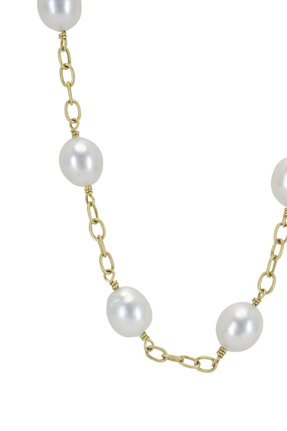 Mindy Fox - South Sea Pearl Chain Necklace